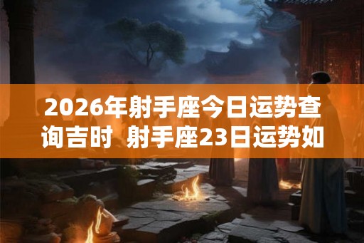 2026年射手座今日运势查询吉时  射手座23日运势如何