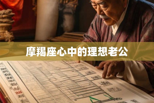 摩羯座心中的理想老公