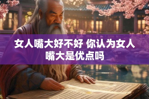 女人嘴大好不好 你认为女人嘴大是优点吗 女人嘴大好不好 你认为女人嘴大是优点吗
