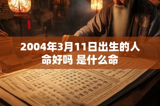 2004年3月11日出生的人命好吗 是什么命