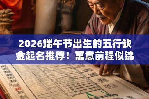 2026端午节出生的五行缺金起名推荐！寓意前程似锦的名字