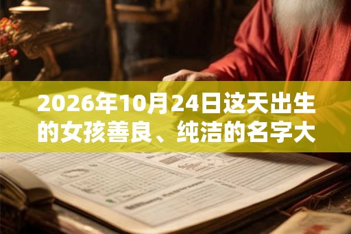 2026年10月24日这天出生的女孩善良、纯洁的名字大全 2026年10月24日这天出生的女孩善良、纯洁的名字大全