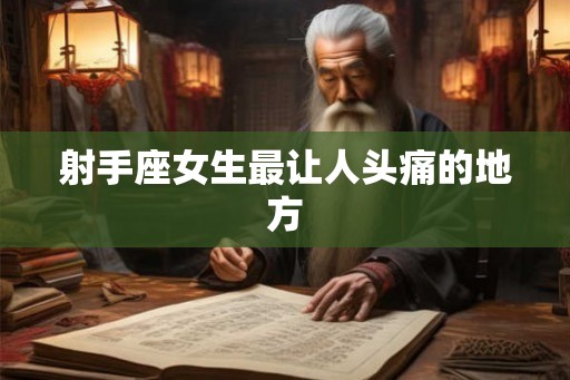 射手座女生最让人头痛的地方