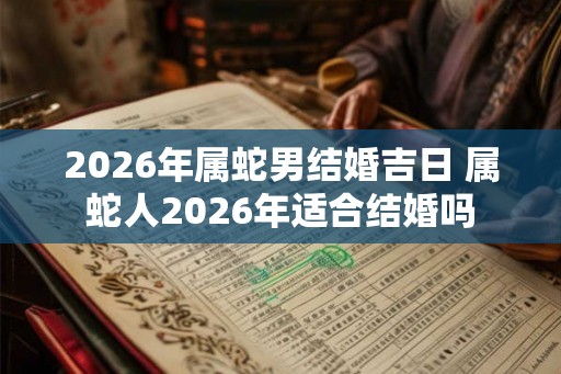 2026年属蛇男结婚吉日 属蛇人2026年适合结婚吗