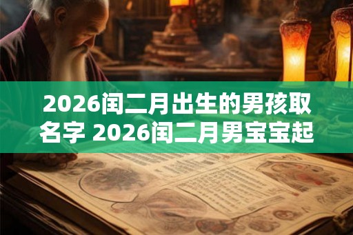 2026闰二月出生的男孩取名字 2026闰二月男宝宝起名如何 2026闰二月出生的男孩取名字 2026闰二月男宝宝起名如何
