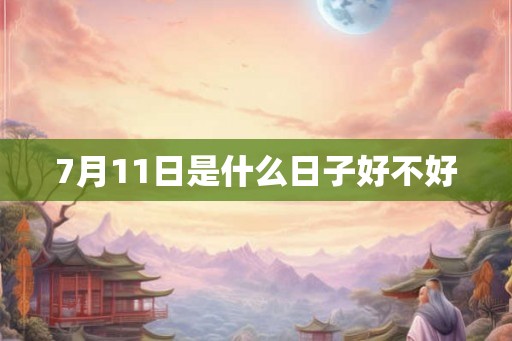 7月11日是什么日子好不好