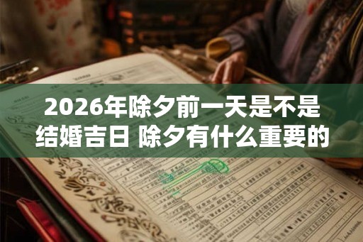 2026年除夕前一天是不是结婚吉日 除夕有什么重要的禁忌