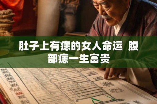 肚子上有痣的女人命运  腹部痣一生富贵