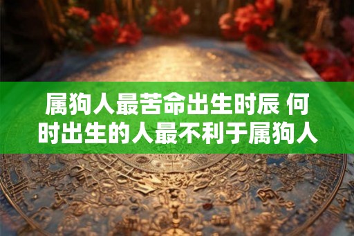 属狗人最苦命出生时辰 何时出生的人最不利于属狗人