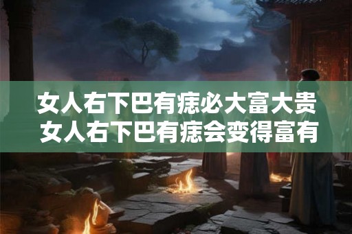 女人右下巴有痣必大富大贵 女人右下巴有痣会变得富有吗 女人右下巴有痣必大富大贵 女人右下巴有痣会变得富有吗