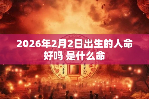 2026年2月2日出生的人命好吗 是什么命