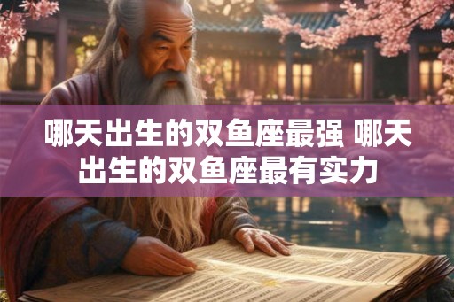 哪天出生的双鱼座最强 哪天出生的双鱼座最有实力