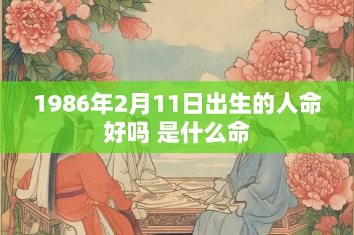 1986年2月11日出生的人命好吗 是什么命