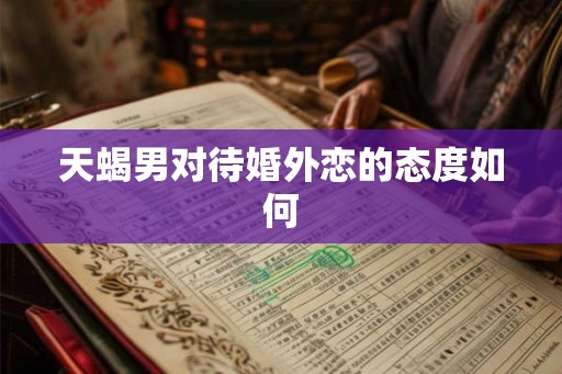 天蝎男对待婚外恋的态度如何