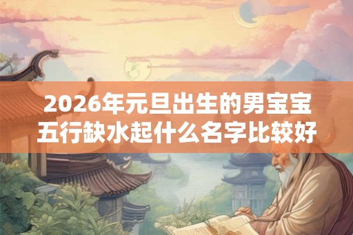 2026年元旦出生的男宝宝五行缺水起什么名字比较好
