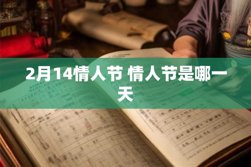 2月14情人节 情人节是哪一天