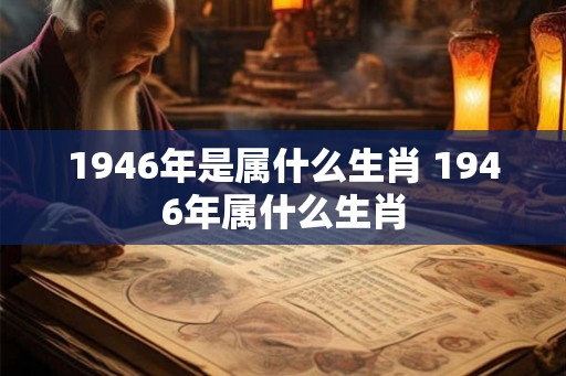 1946年是属什么生肖 1946年属什么生肖 1946年是属什么生肖 1946年属什么生肖