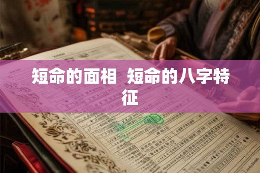 短命的面相  短命的八字特征