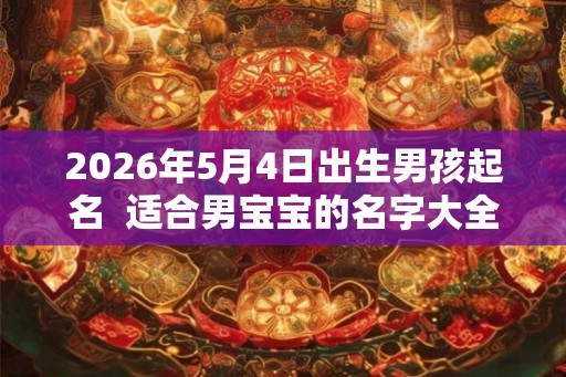 2026年5月4日出生男孩起名 适合男宝宝的名字大全 2026年5月4日出生男孩起名 适合男宝宝的名字大全