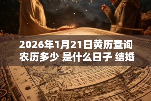 2026年1月21日黄历查询 农历多少 是什么日子 结婚吉时