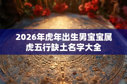 2026年虎年出生男宝宝属虎五行缺土名字大全 2026年虎年出生男宝宝属虎五行缺土名字大全