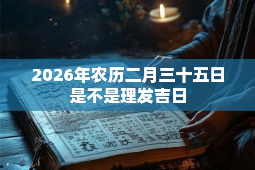 2026年农历二月三十五日是不是理发吉日