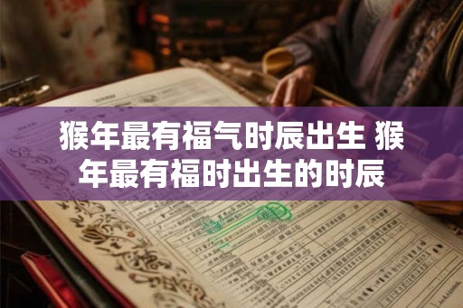 猴年最有福气时辰出生 猴年最有福时出生的时辰