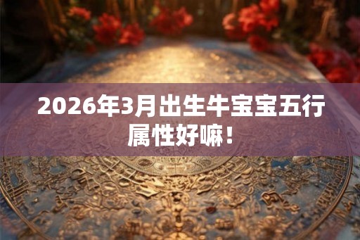 2026年3月出生牛宝宝五行属性好嘛! 2026年3月出生牛宝宝五行属性好嘛!
