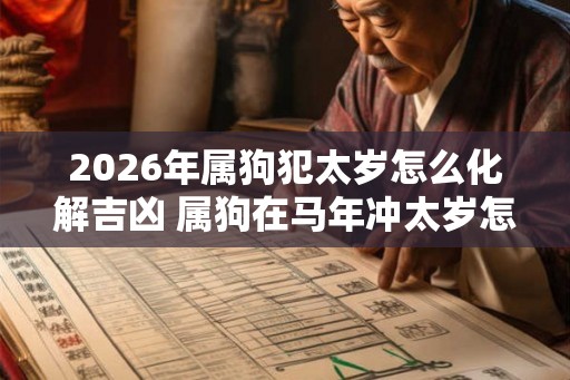 2026年属狗犯太岁怎么化解吉凶 属狗在马年冲太岁怎么办