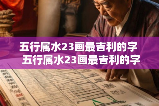五行属水23画最吉利的字 五行属水23画最吉利的字 五行属水23画最吉利的字 五行属水23画最吉利的字