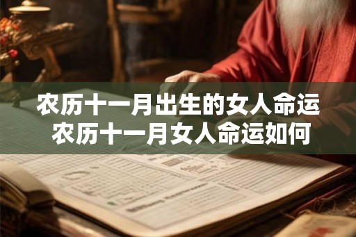 农历十一月出生的女人命运 农历十一月女人命运如何