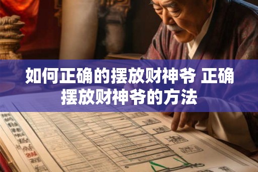 如何正确的摆放财神爷 正确摆放财神爷的方法