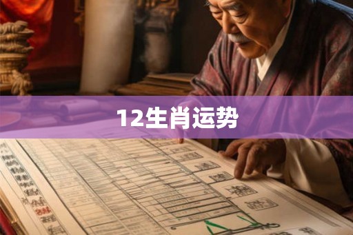 12生肖运势