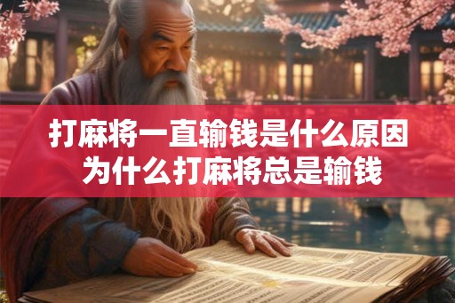打麻将一直输钱是什么原因 为什么打麻将总是输钱
