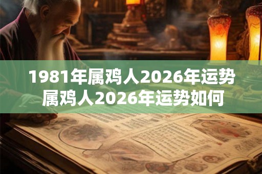 1981年属鸡人2026年运势 属鸡人2026年运势如何