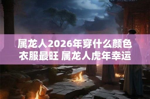属龙人2026年穿什么颜色衣服最旺 属龙人虎年幸运色是什么 属龙人2026年穿什么颜色衣服最旺 属龙人虎年幸运色是什么