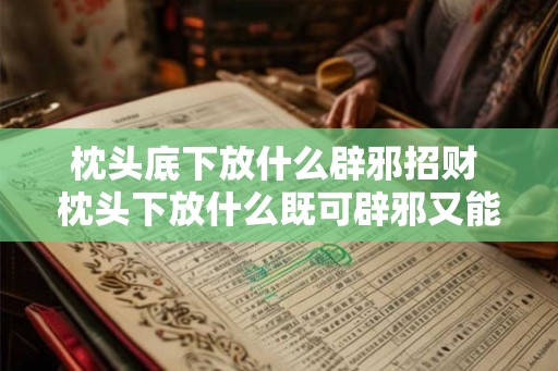 枕头底下放什么辟邪招财 枕头下放什么既可辟邪又能招财