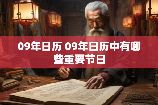 09年日历 09年日历中有哪些重要节日 09年日历 09年日历中有哪些重要节日