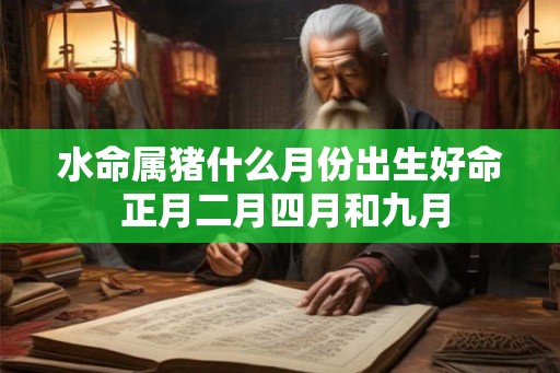 水命属猪什么月份出生好命 正月二月四月和九月