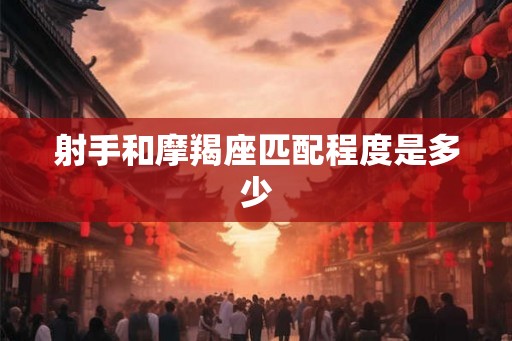 射手和摩羯座匹配程度是多少