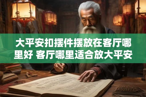 大平安扣摆件摆放在客厅哪里好 客厅哪里适合放大平安扣 大平安扣摆件摆放在客厅哪里好 客厅哪里适合放大平安扣