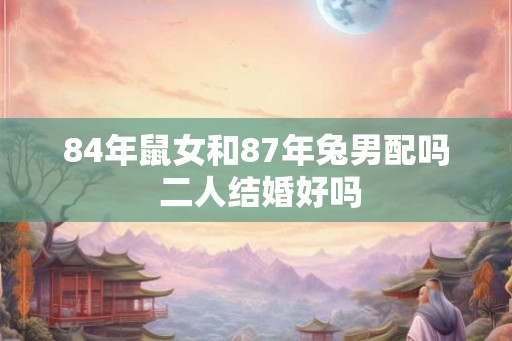 84年鼠女和87年兔男配吗 二人结婚好吗