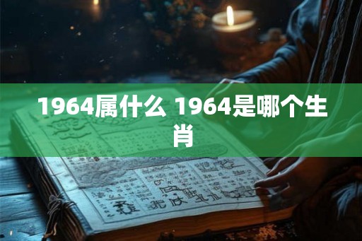 1964属什么 1964是哪个生肖