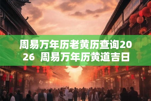 周易万年历老黄历查询2026  周易万年历黄道吉日