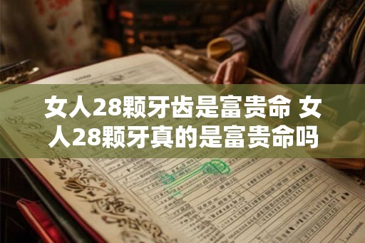 女人28颗牙齿是富贵命 女人28颗牙真的是富贵命吗