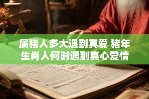 属猪人多大遇到真爱 猪年生肖人何时遇到真心爱情 属猪人多大遇到真爱 猪年生肖人何时遇到真心爱情