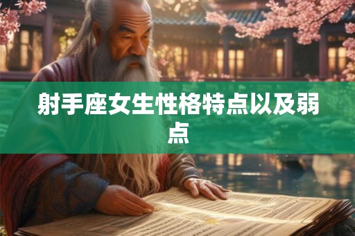 射手座女生性格特点以及弱点