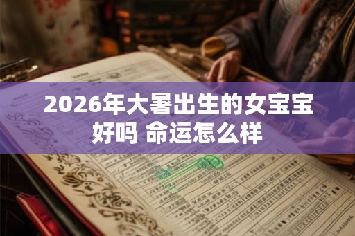 2026年大暑出生的女宝宝好吗 命运怎么样