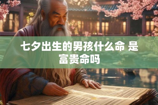 七夕出生的男孩什么命 是富贵命吗