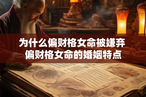 为什么偏财格女命被嫌弃 偏财格女命的婚姻特点